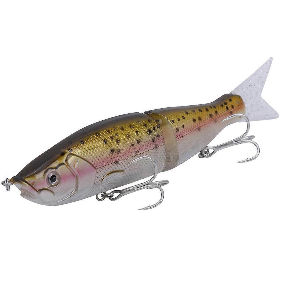 Hartköder 3D Fisch Jointed Wobbler Bleistift Künstlicher Köder Drilling Haken (D)