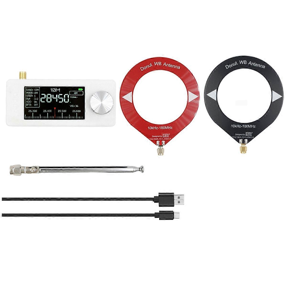 SI4732 Mini Ricevitore Radio 10Khz-180Mhz AM FM Radio HF SW MW VHF con 3 PZ Antenna Mini Radio Tascabile