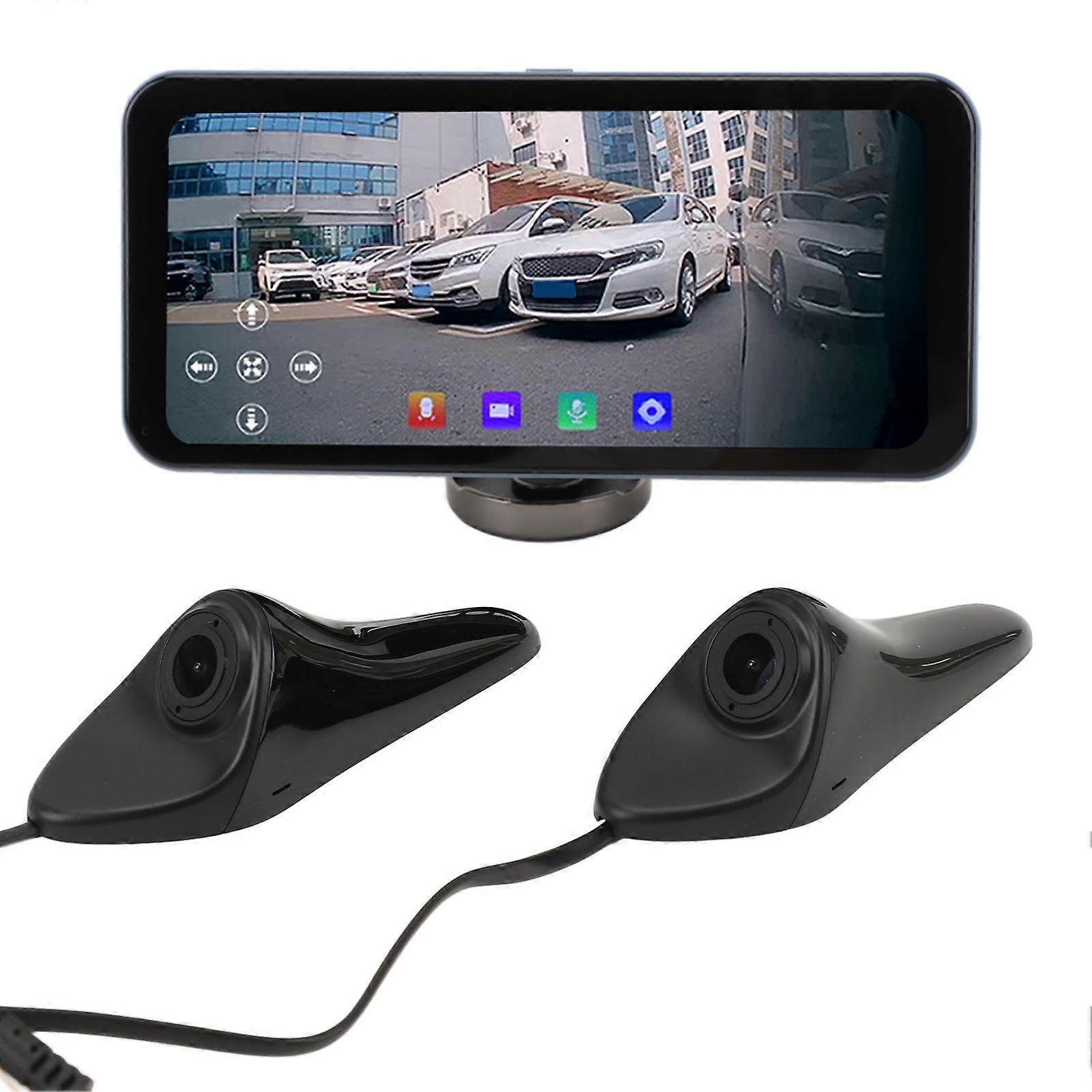 Écran tactile de voiture de 6,25 pouces avec caméra Fonction d’avertissement d’angle mort AI Vue latérale gauche et droite Assistance à l’imagerie des angles morts SM625AIS-B