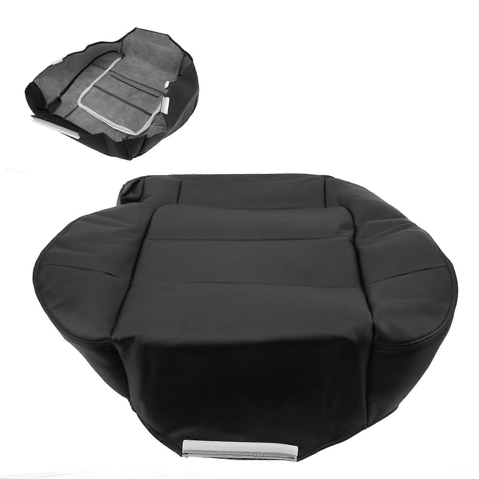 PU Leather Driver Bottom Seat Cover Waterproof Replacement 2001-2003 Black