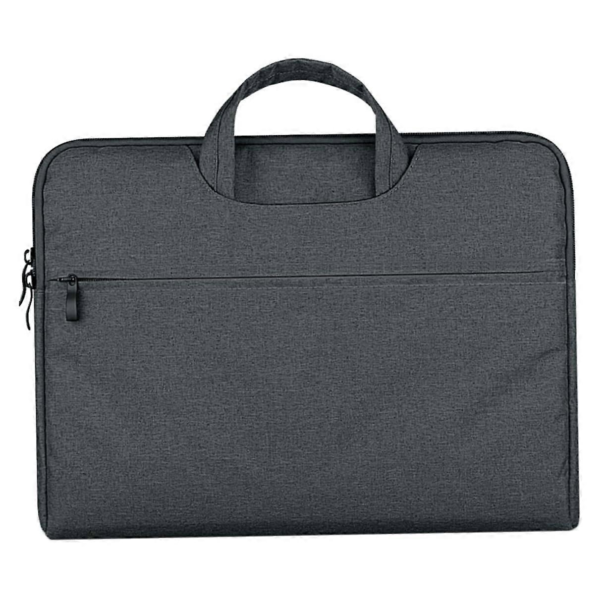 11.6 Inches Laptop Tote Bag for 12 Inch Business Briefcase, Dark Grey Notebook Handbag with Organized Storage