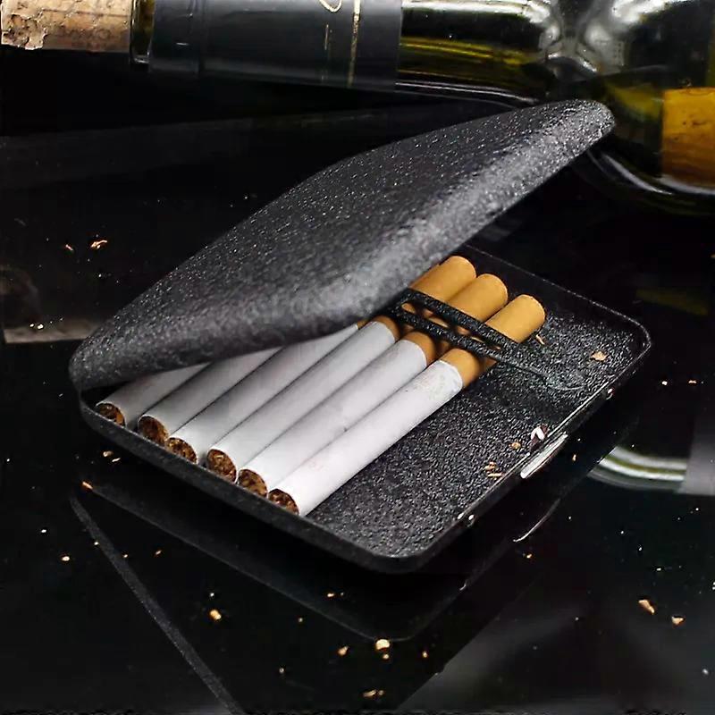 Cigarette Case 20 Pcs Portable Ultra-Thin Creative Anti-Pressure Men's Retro Cigarette Boxes Portable High-End Cigarette Boxes Cigarette Set