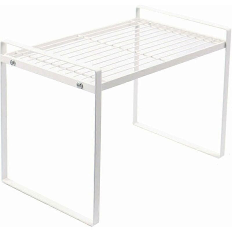 Cupboard Shelf, Kitchen Shelf, 1 pc Kitchen Cupboard Storage, Made of Metal, Raised Railing, Durable, Good Load Capacity, for Kitchen, Cupboard (21 x
