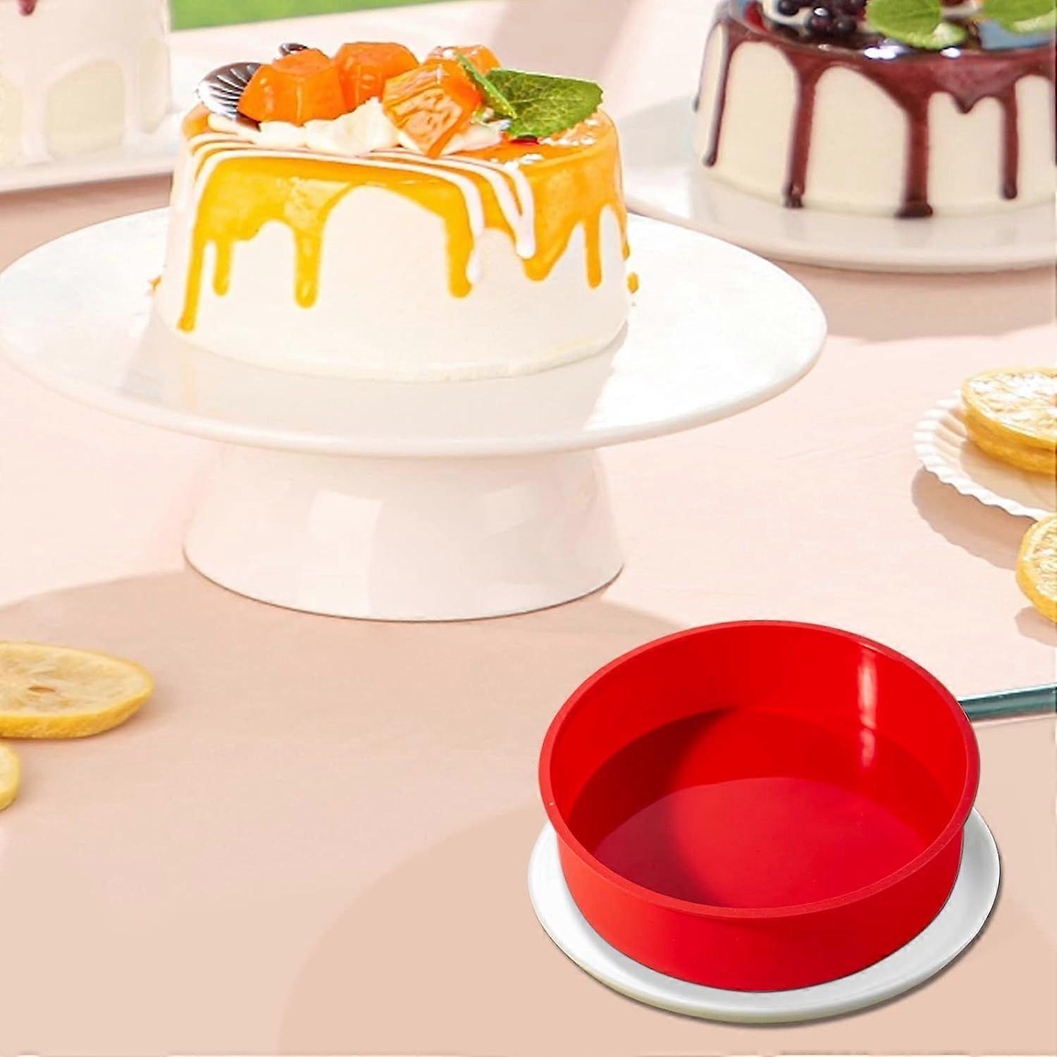 2 Pack Silicone Moulds Puddings Mold Round