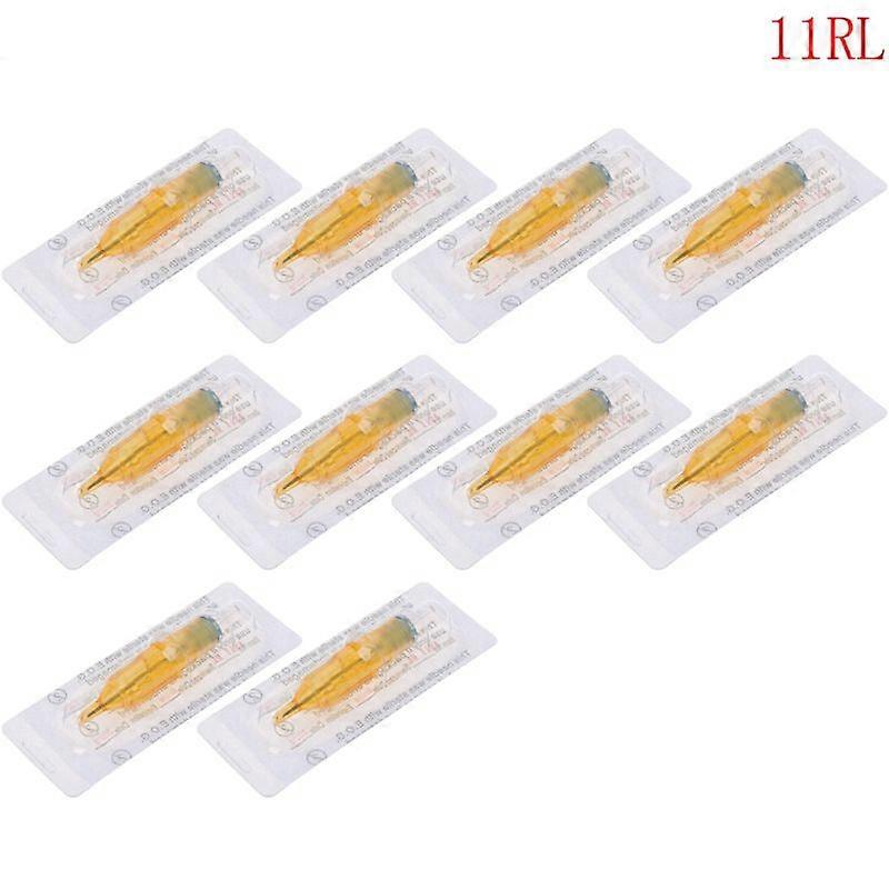 10kpl steriloitu kertakäyttöinen tatuointipatruuna neulatyökalut RL / RM / M1 / RS-lisävaruste