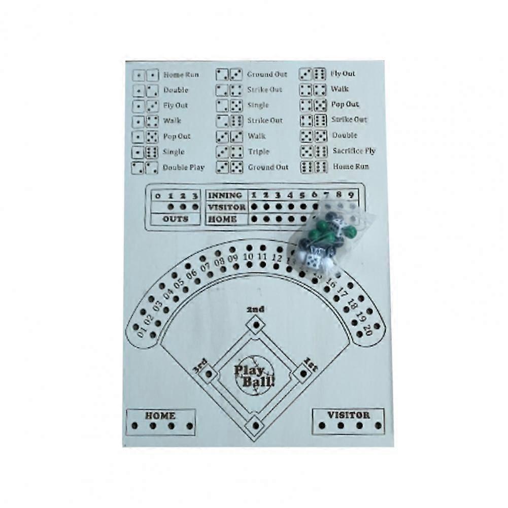 Lightweight Brain-training Toy Improve Concentration Brain Puzzle Toy Baseball Dice Board Game Parent-children Interaction