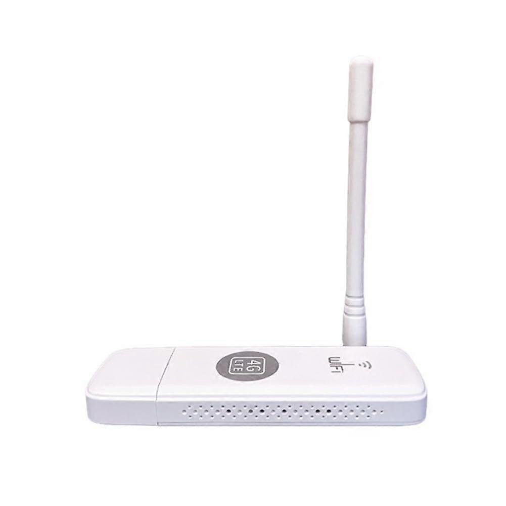 U6 4G WiFi Dongle with External Antenna Port, Portable SIM Card Router, White, Model 500389809A1, Includes 1 Antenna