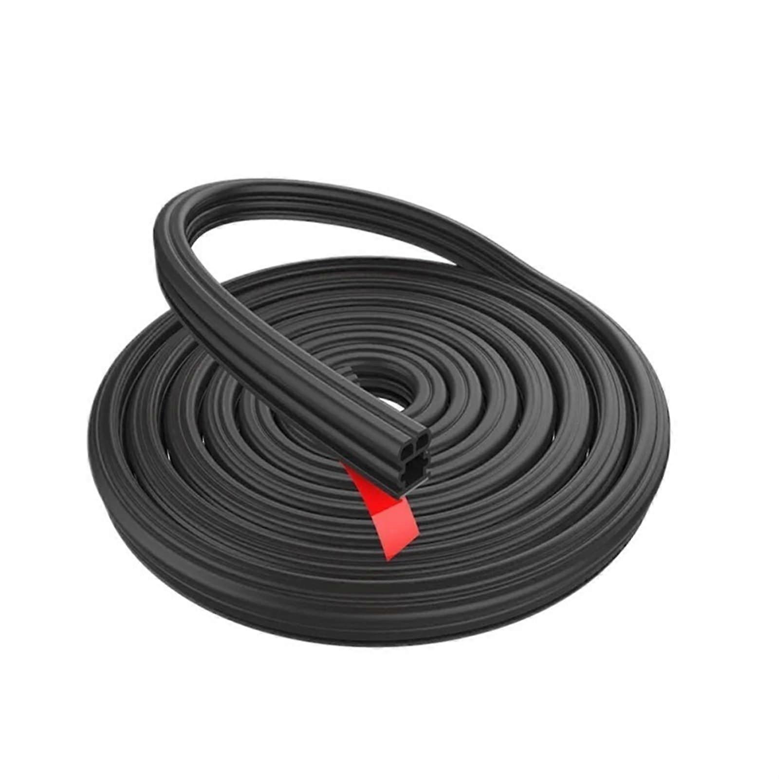 Foam Sealing Strip For Car Doors, Car Door Weatherstripping, Soundproof And Waterproof, 5m Double Layer, Fits Most Cars