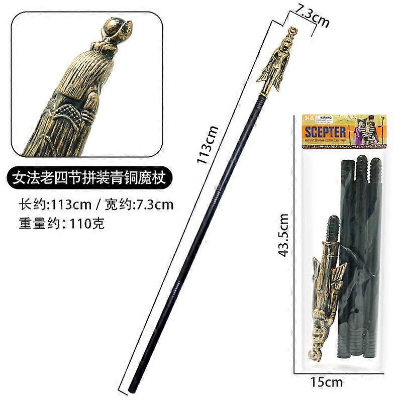 Decorative Halloween Scepter Cane for Cosplay and Party Costumes Lightweight and Comfortable Scepter for Events Role-Playing