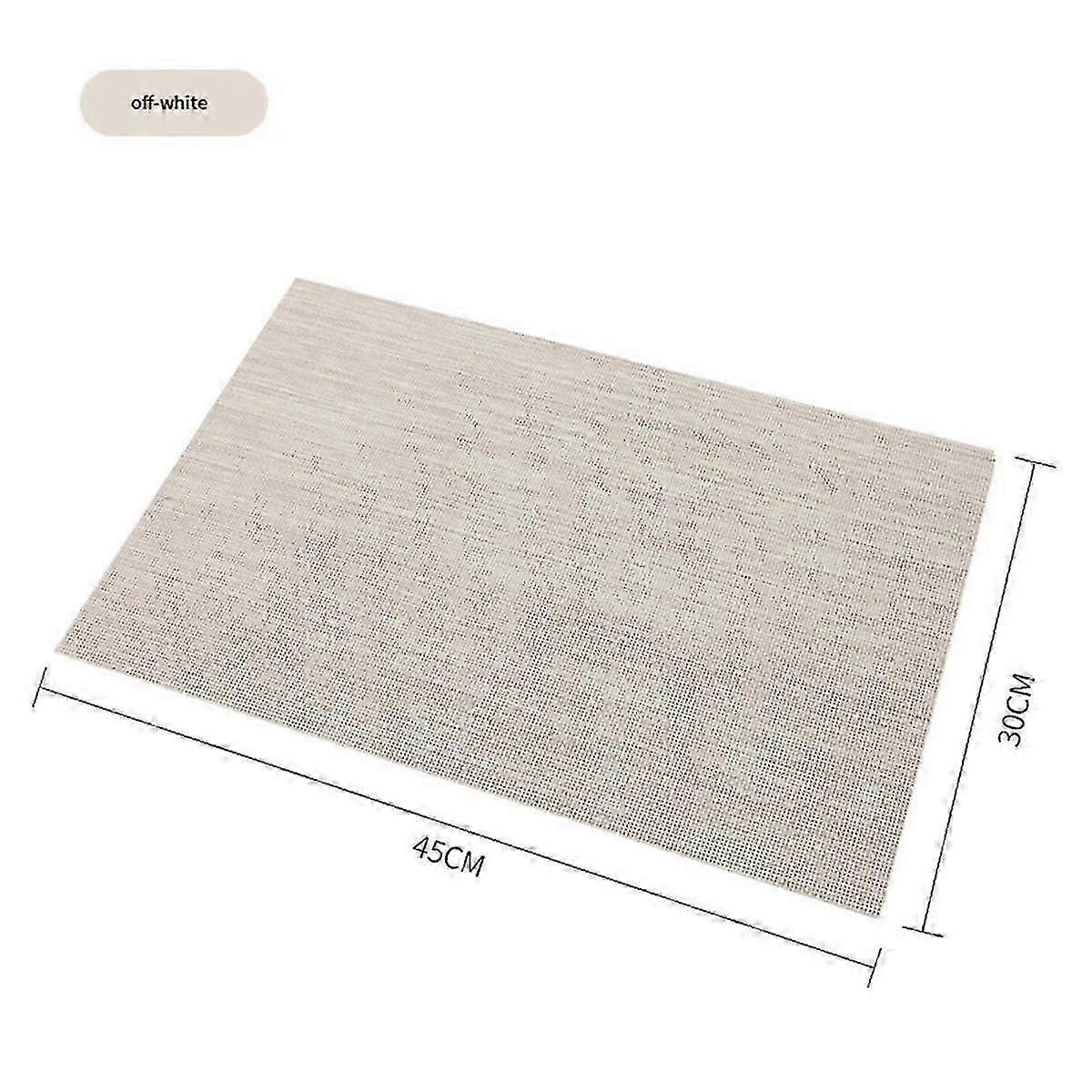 Placemats Set of 6 Washable Wipeable Place Mats for Kitchen Table Heat Resistant Non-Slip Table Mat