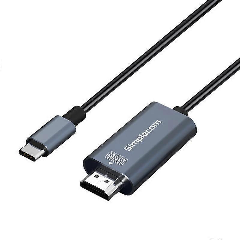 Simplecom Da322 USB C Type - HDMI 2.0 -kaapeli 2M Hdcp 4K@60Hz USB-kaapelit Keskittimet ja sovittimet