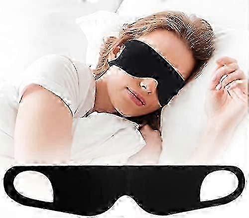 Zero Pressure Sleep Mask - Lightweight Breathable Blockout Eye Mask for Sleeping with Ear Hanging Elastic Strap for All Sleep Positions Men A-G