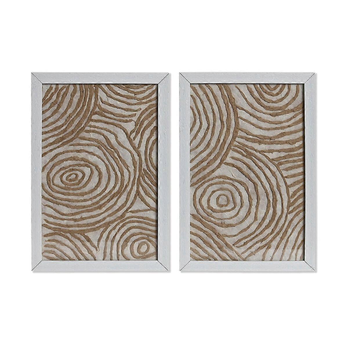 Set of 2 images Home ESPRIT Paper Crystal 20 x 2 x 30 cm