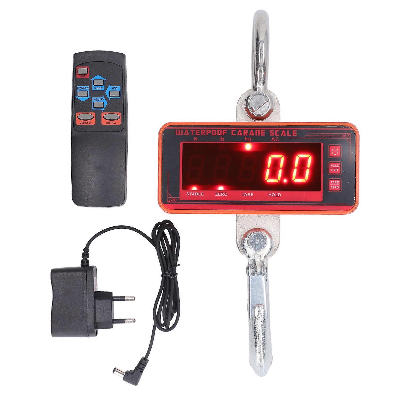 Hanging Scale Digital Display Remote Control 1000KG Weighing Tool for Warehouse Luggage