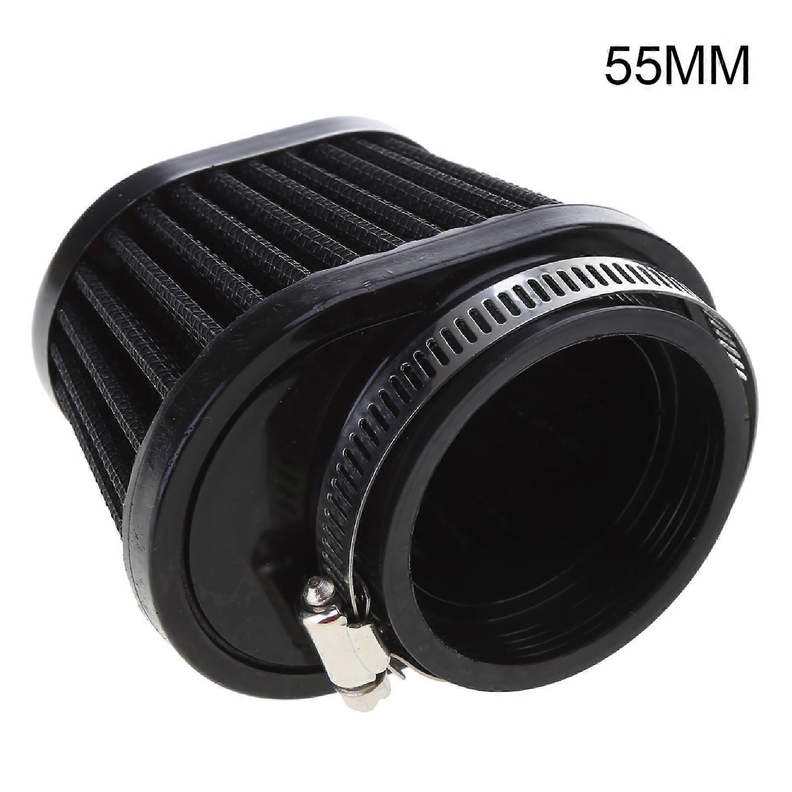 51/55/60mm Universal Clamp-On Conical Mesh Air Intake Filter Rplacement for Auto Car Cold Air Intake Modification Red