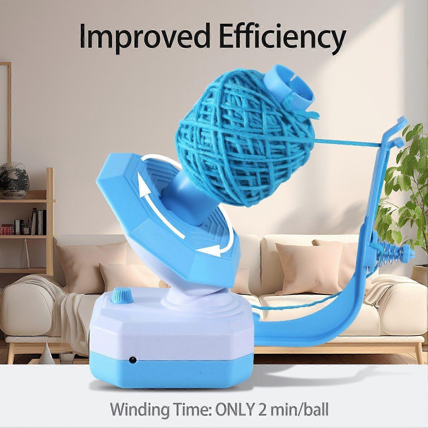 Electric Yarn Winder, 10Oz Large Capacity Automatic Yarn Ball Winder for Crocheting