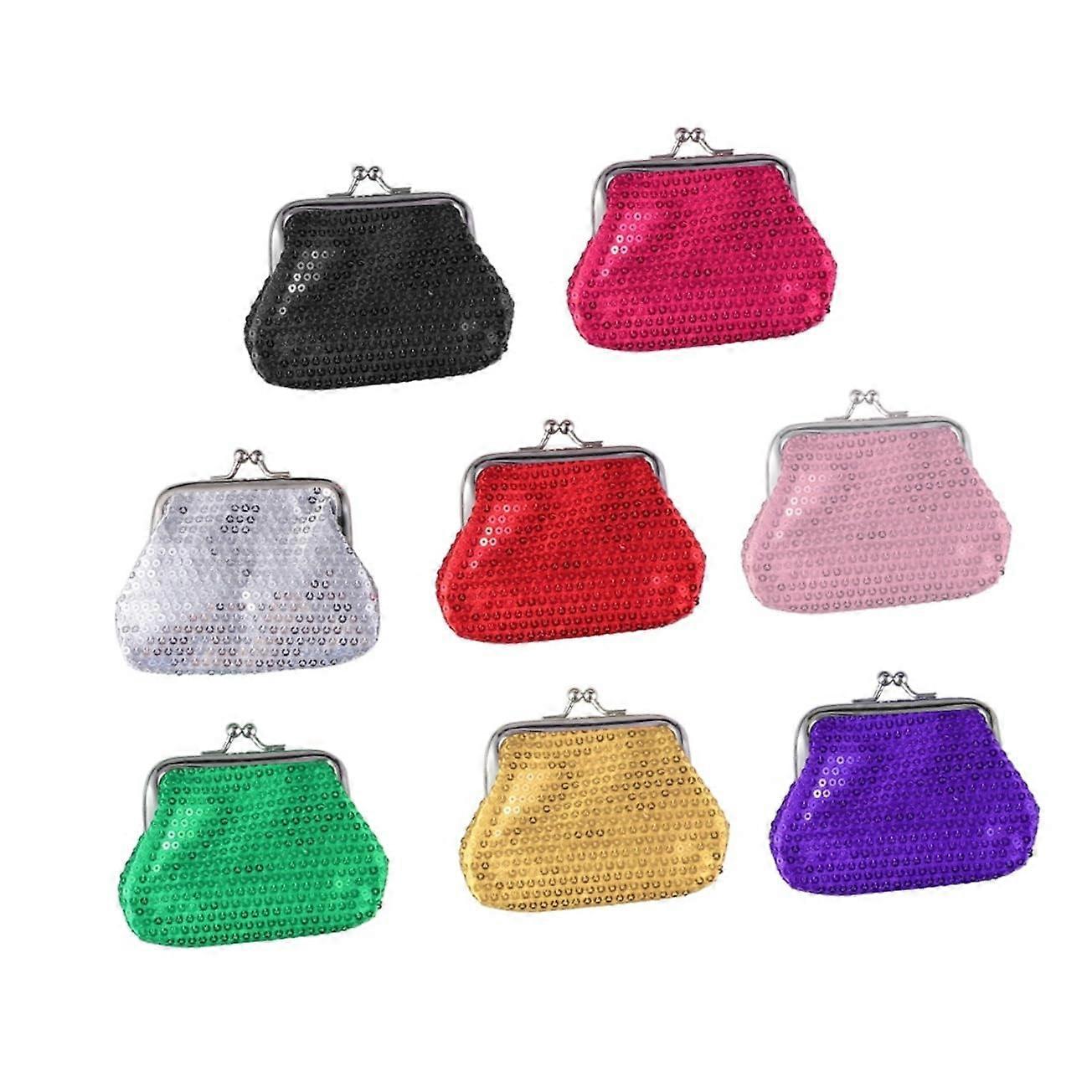 Sequin 's Wallet 8pcs Coin Purse for Beautiful Closure Fashion Design for and