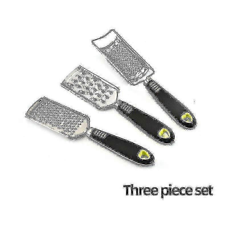 Kitchen Cheese Grater And Lemon, 3 Grater Set, Sharp Stainless Steel Blade, Ergonomic Tpr Handle, Ea