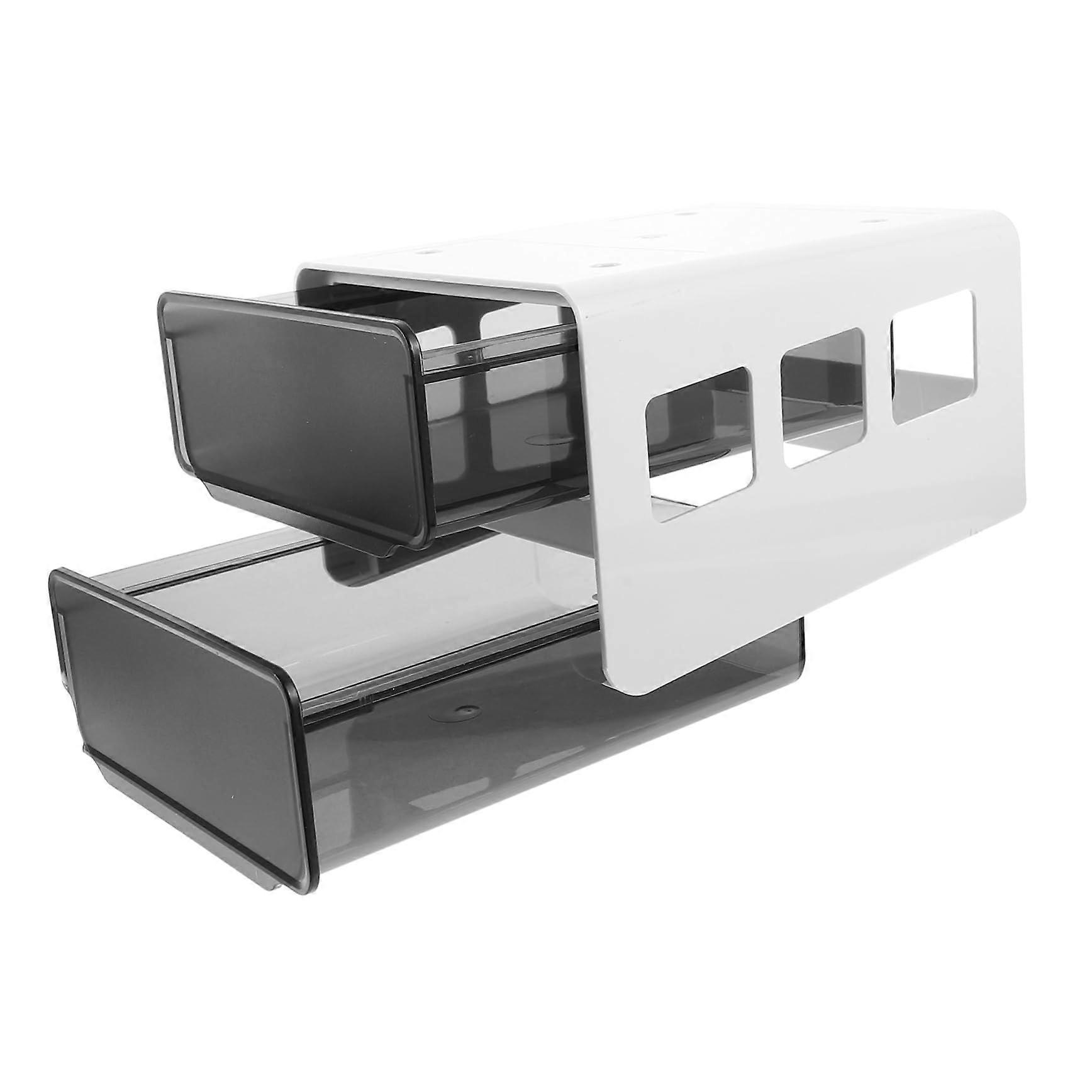 Under Desk Drawer Organizer With Hidden Storage Adhesive Mounting Kit Office And Home Space Saving Clutter Management