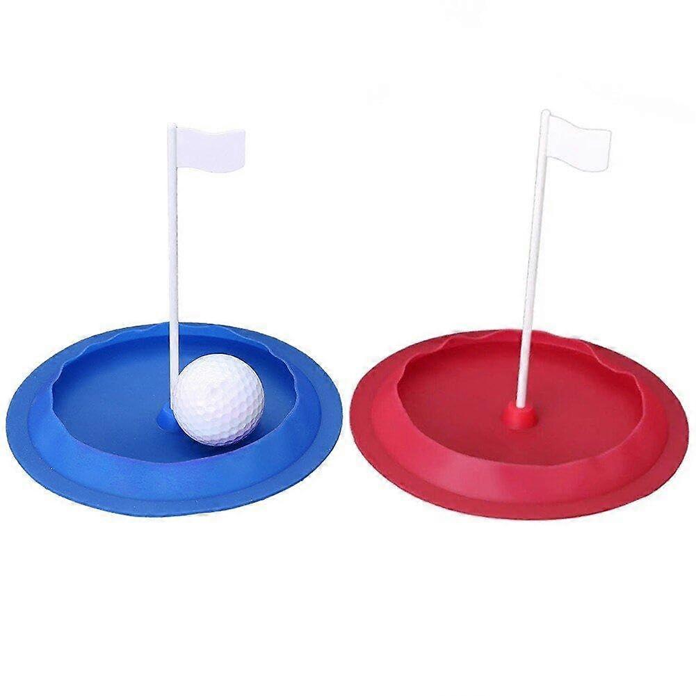 Golf Putting Cup - 2 Silicone Adjustable Golf Hole Cups for Putter Training Aids, Golf Accessories for Beginners