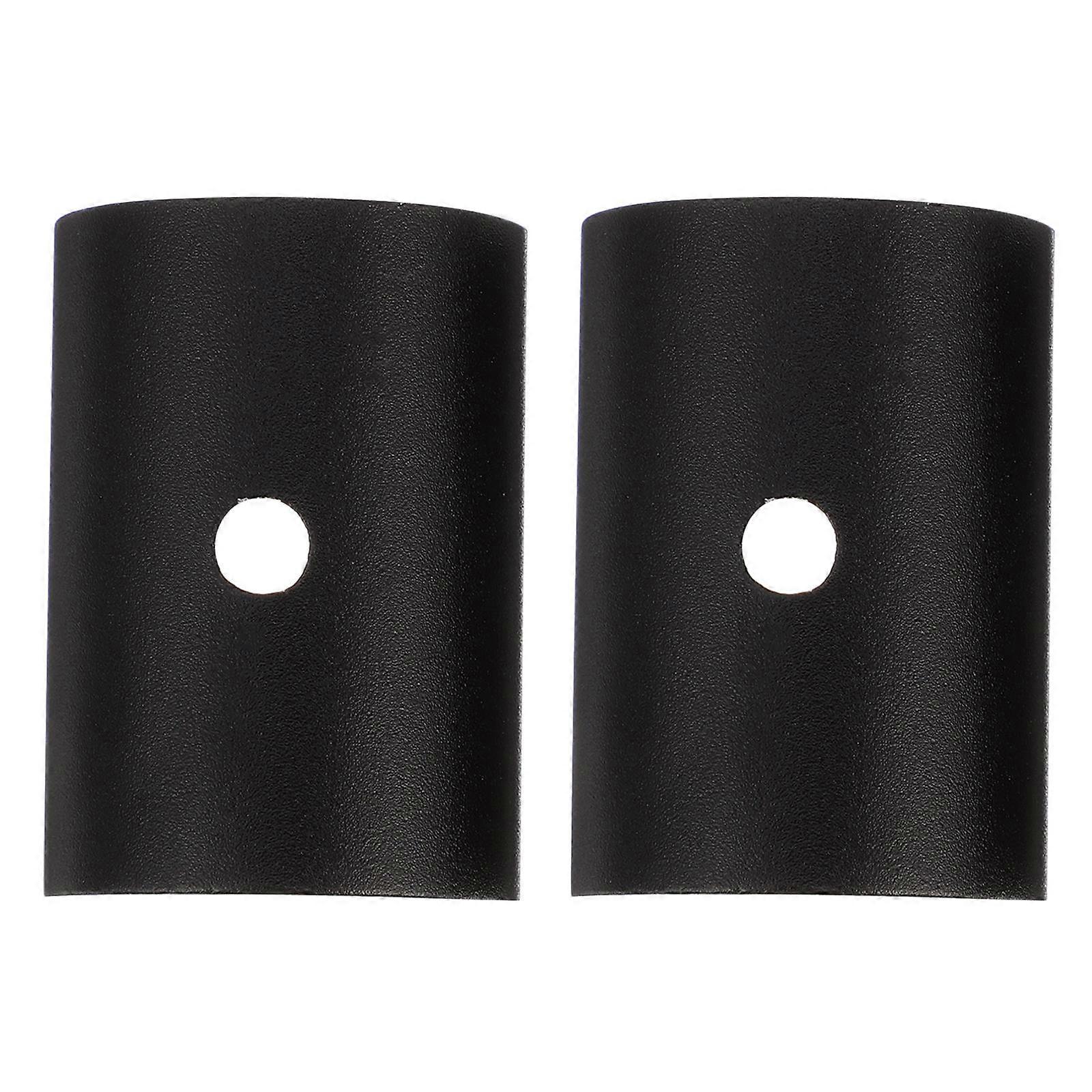 1 Pair Bicycles Handlebar Spacers Metal Handlebar Conversion Shims (Black)