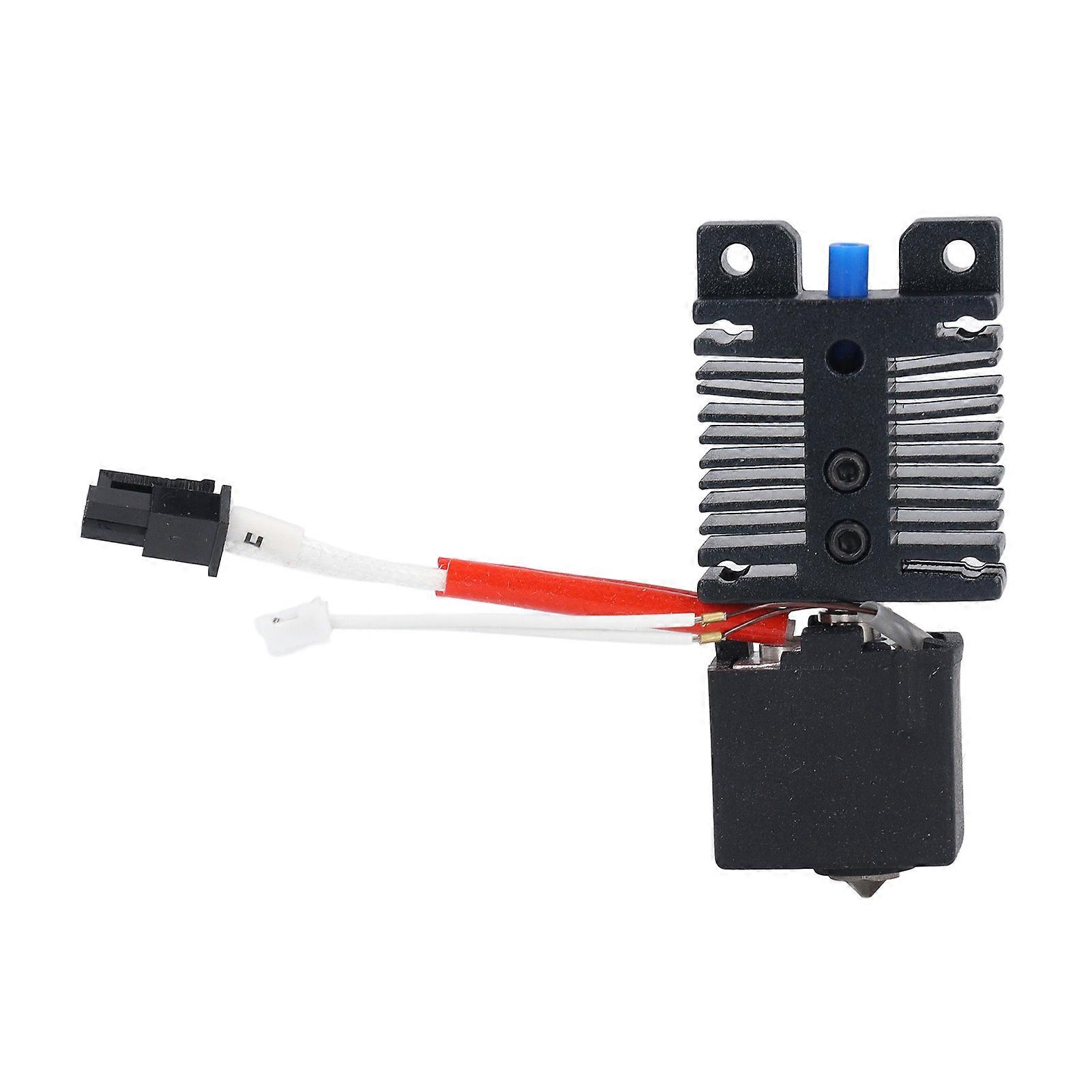 Hot End Extruder Nozzle 24V 60W Extruder Assembly Replacement with 2 0.4mm Brass Nozzles for Kobra 2 Neo 