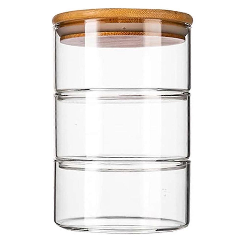 Stackable Multi Layer Glass Food Bowl with Lid for Fresh Fruits, Vegetables, and Grains – Ideal for Home, Restaurants, and Catering