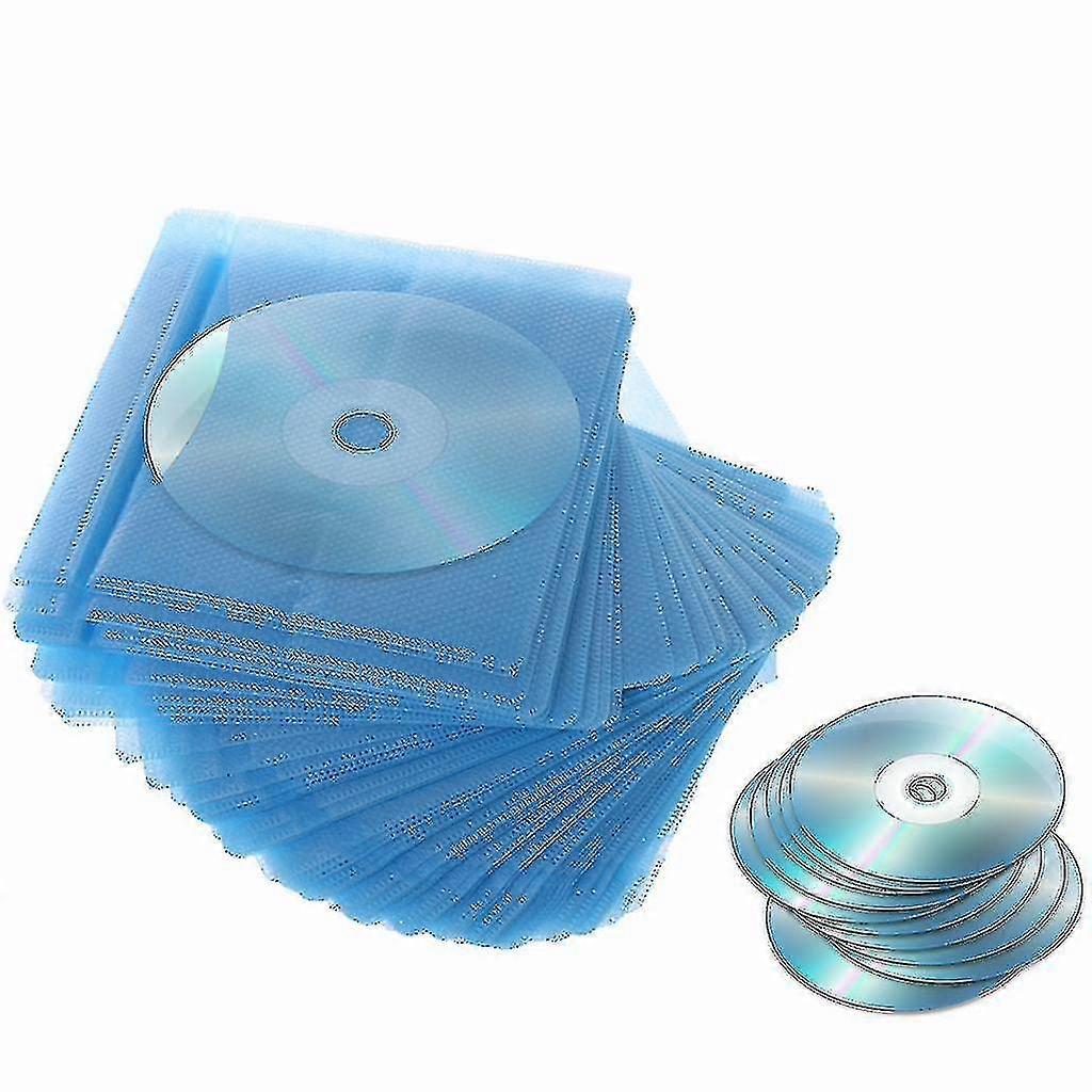 100pcs CD DVD Double Sided Cover Storage Case PP Bag Sleeve Envelope Holder