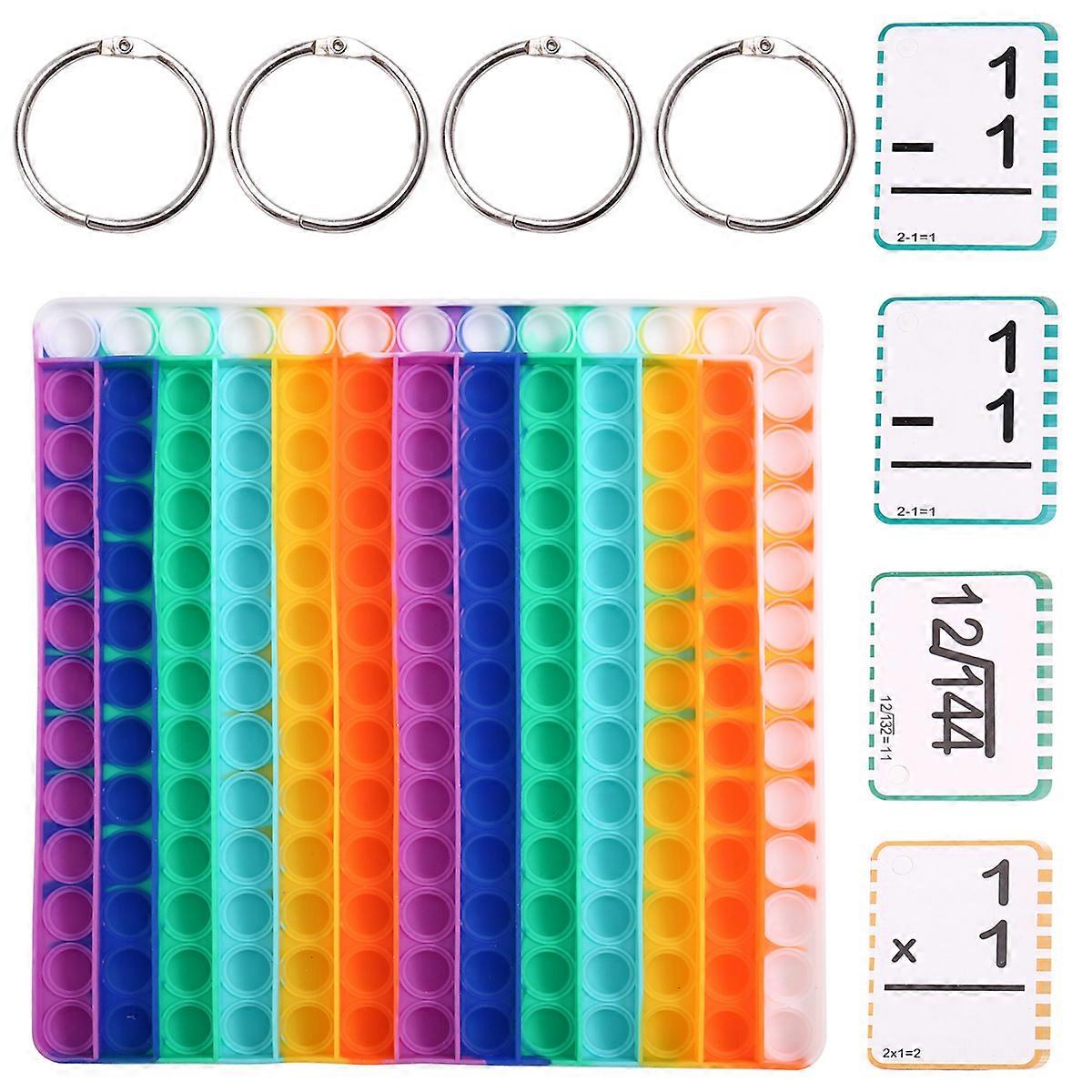 Math Flash Cards Kindergarten Learning Cards Math Set Ages 4-8 Fidget Chart Toys Multiplication Div