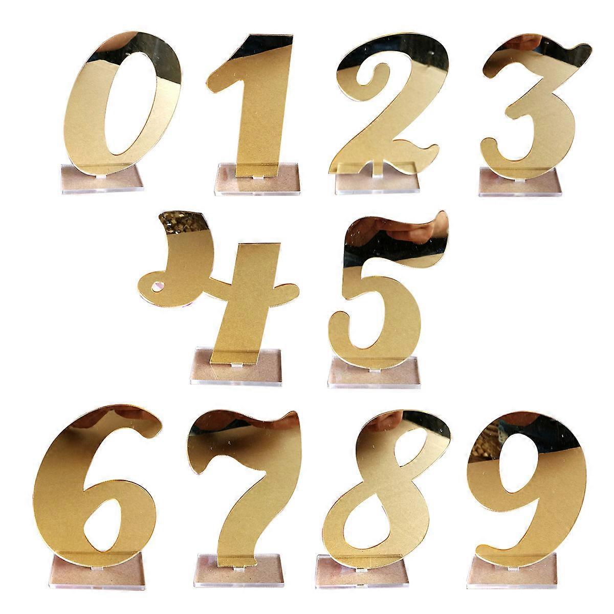 Modern Table Number Card, Chic Acrylic Pieces for Festive Occasions and Themes
