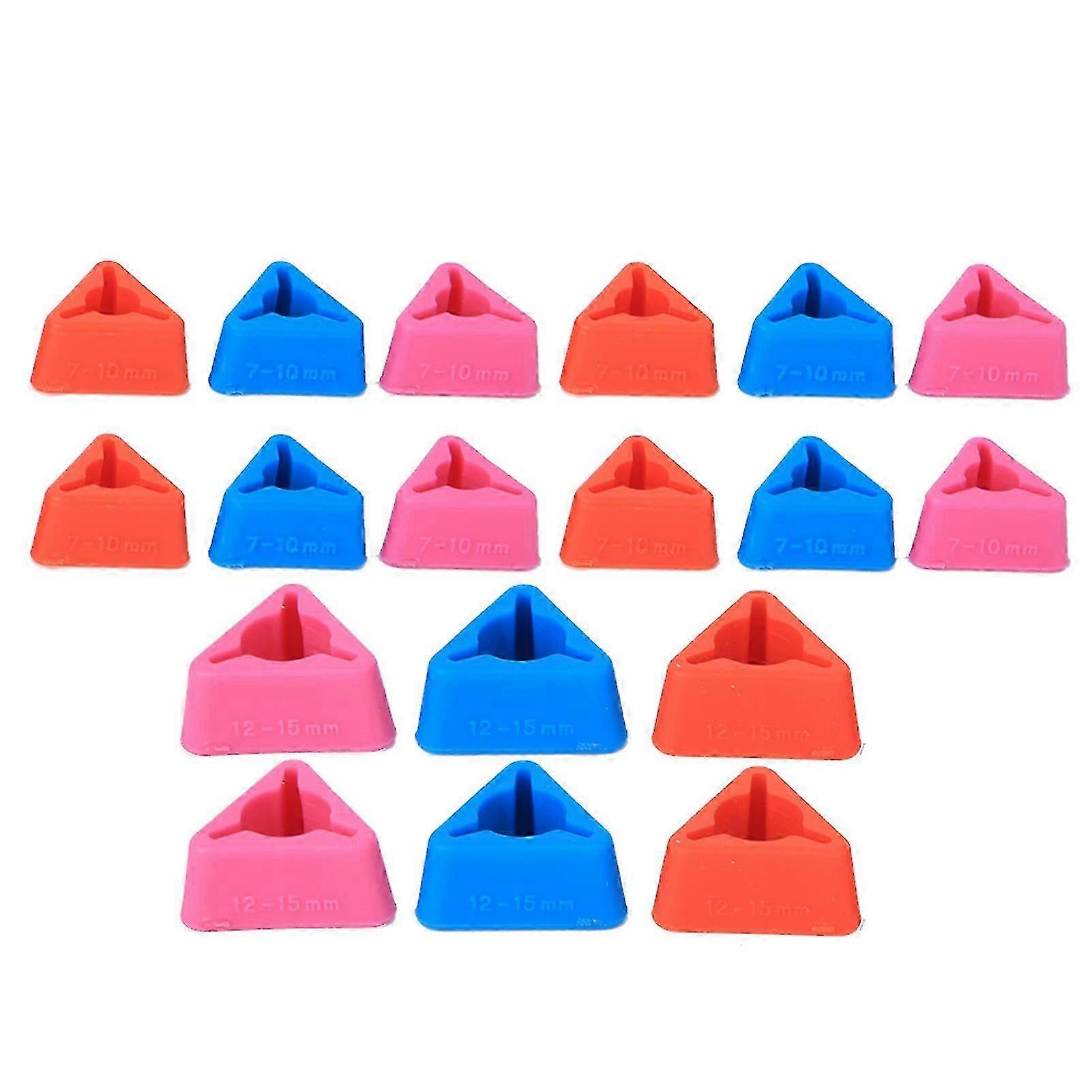 2025 Triangular Knitting Needles Tips Silicone Knit Point Protectors Sewing Accessories
