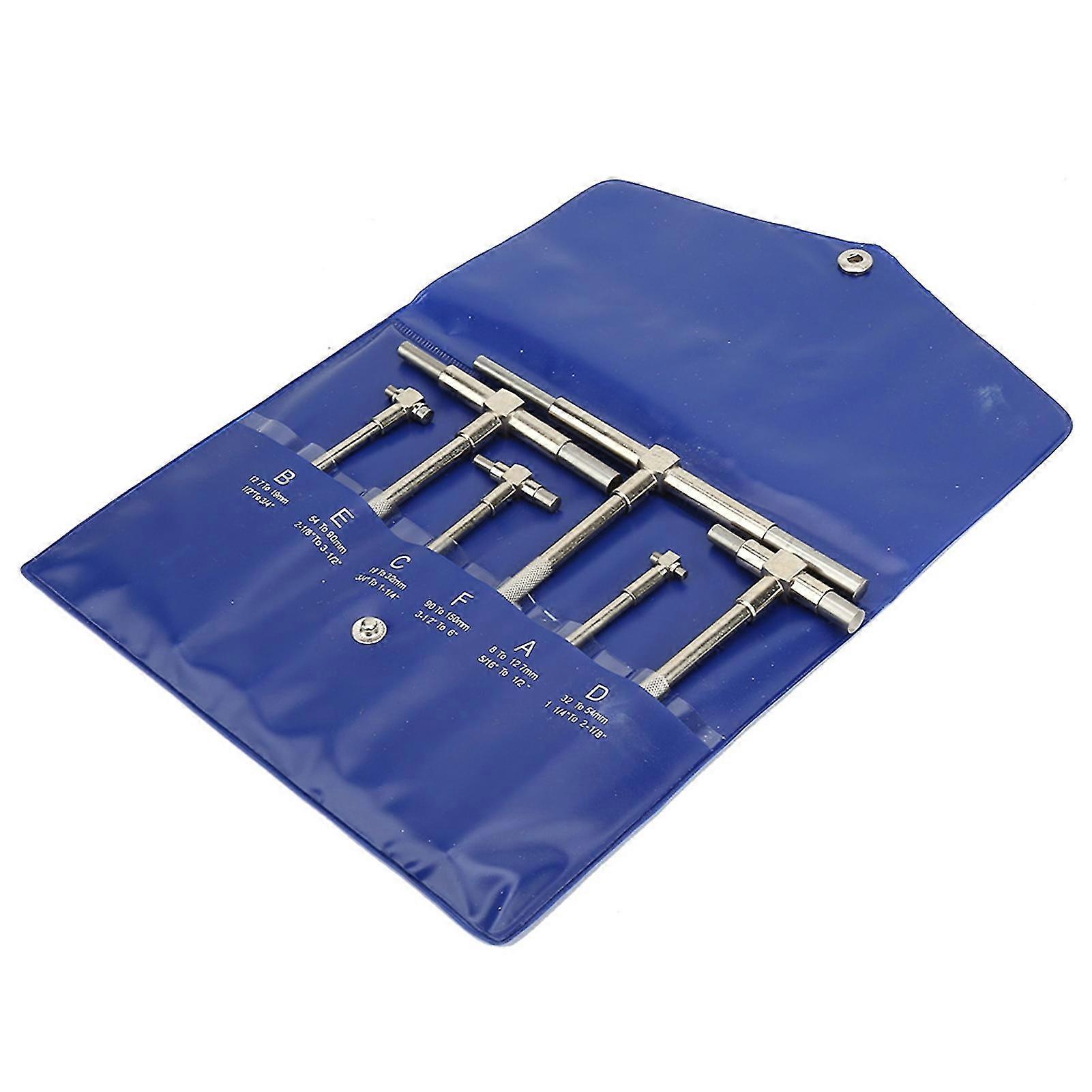 2025 6Pcs/Set Telescopic Gauge 8-150mm Adjustable Inner Diameter Gauge Micrometer Measuring Tools