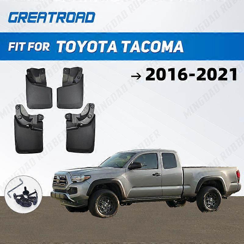 For Toyota Tacoma 2016-2021 2017 2018 2019 2020 Fender Mudflaps Splash Guards  Mudguards Mud Flaps car Access