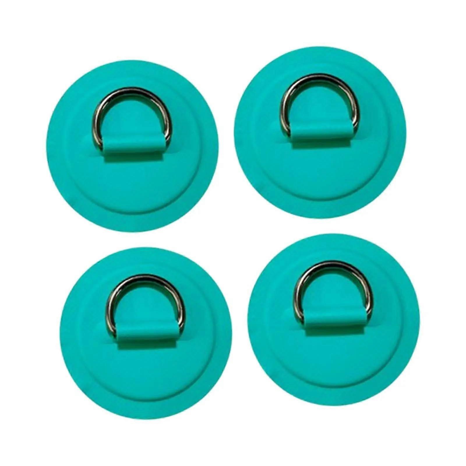 Boat Seat Cushion Padded With 4 D Rings Patch Pad For Surfboard, Dinghy, Canoe, Kayak - Green