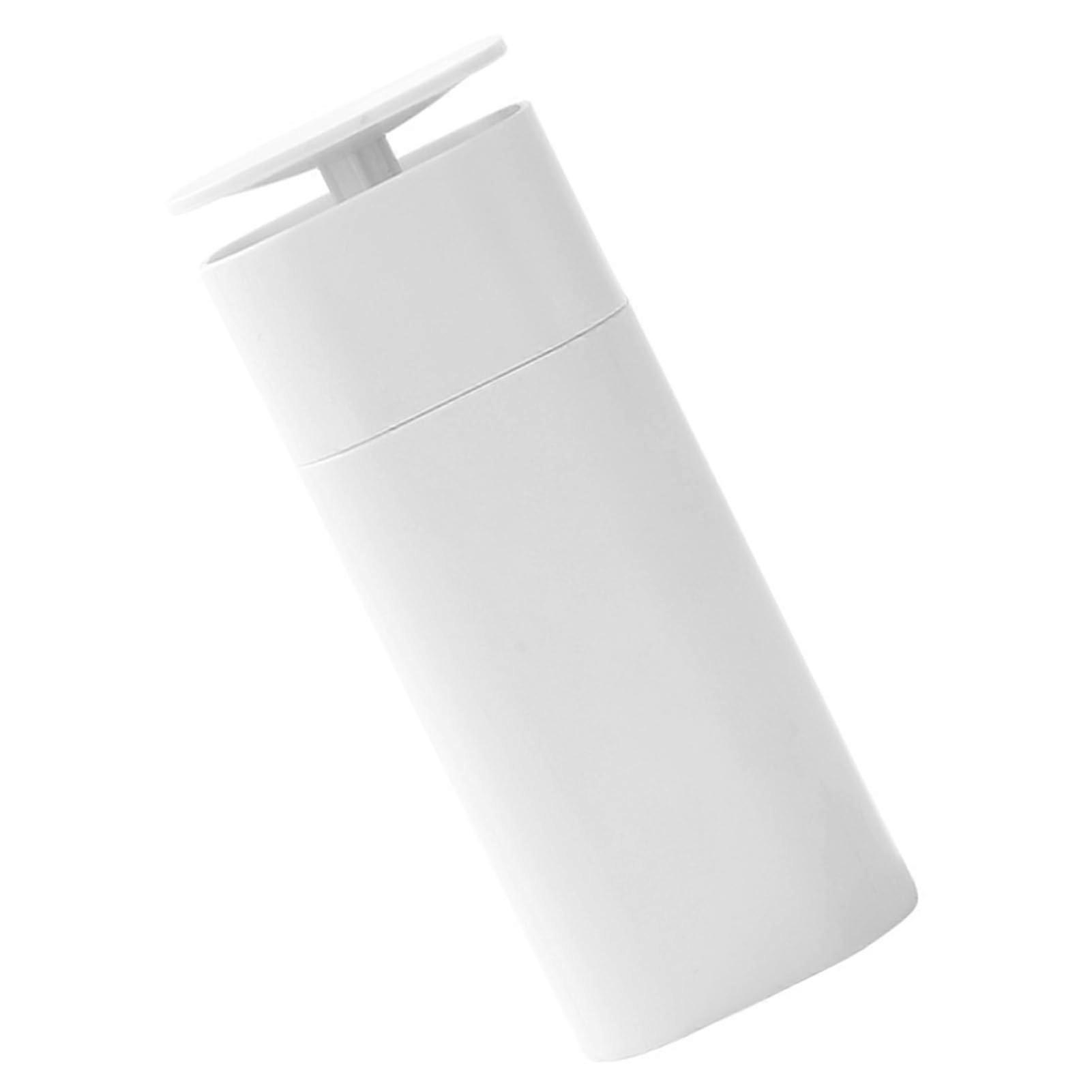 soap bottle dispenser organizer precise dispensing easy application for bathroom use (White) White