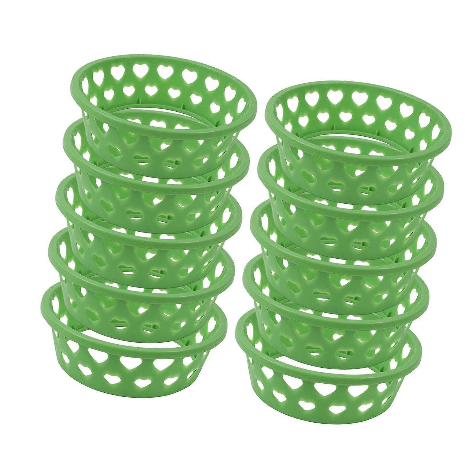 10x Obst Display Rack Wasser Holder Tray Stable Practical Multipurpose Scale Solid Base for Pumpkin Kitchen, Green