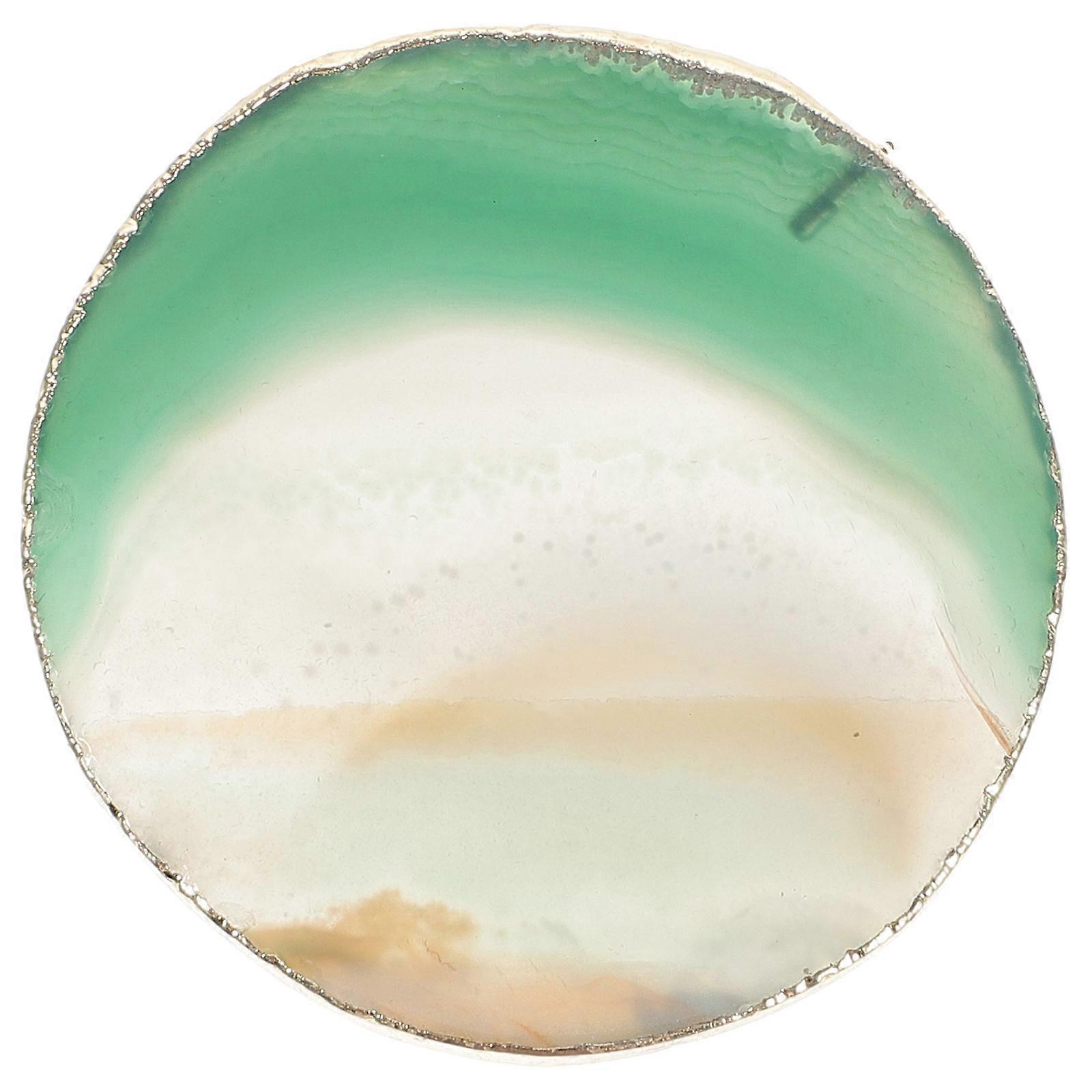 العقيق الوقايات حجر كأس كوستر امتصاص الماء هندسي دائري مكتب المنزل 6X6CM 1 عبوة