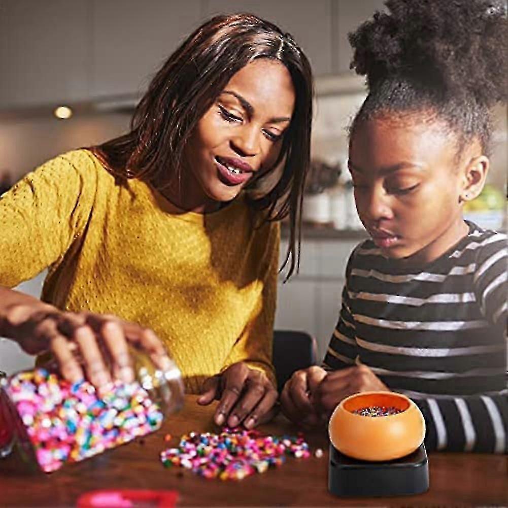 Essoreuse de perles électrique, perle à vitesse réglable, bol de perles avec électrique, aiguilles pour bijoux de bricolage