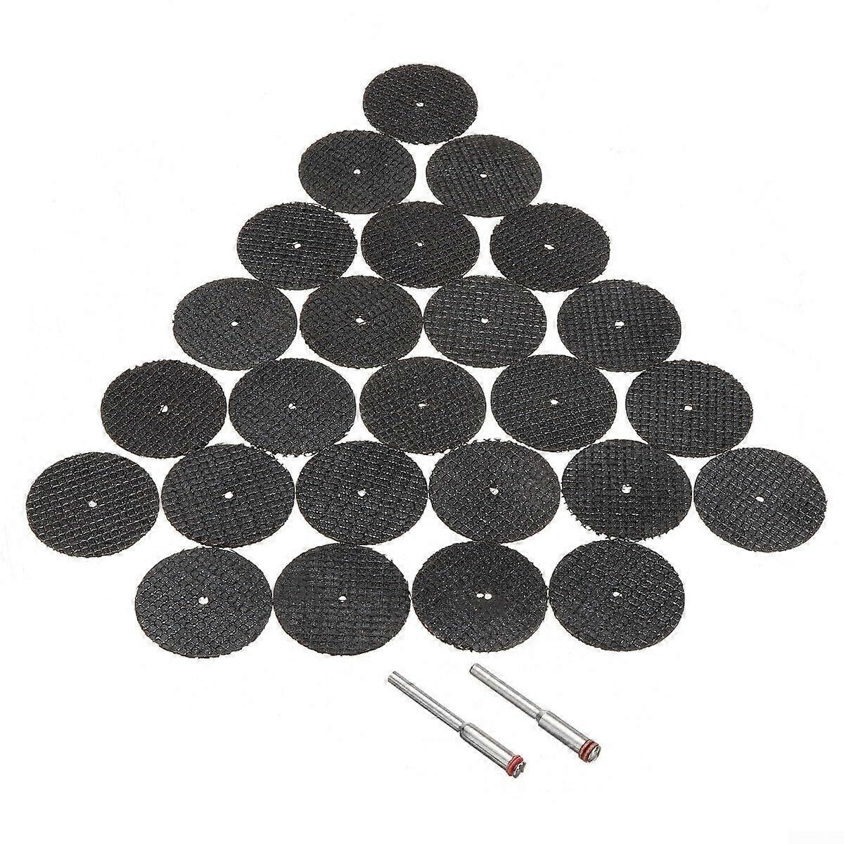 Complete 27 Piece Mini Metal Cutting Disc Set with Mandrels for All Your Craft Needs in Various Materials