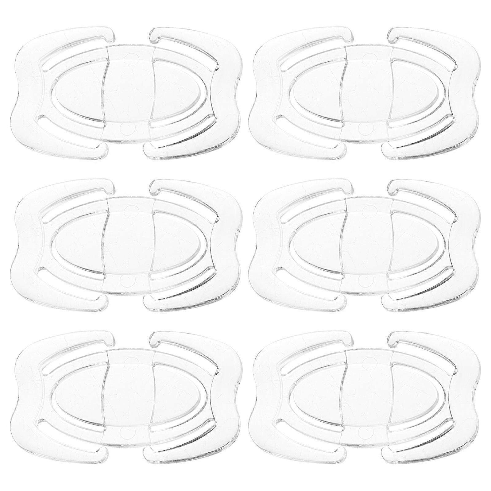 6pcs Transparent Strap Clips for Women – Comfortable, Discreet Holders to Prevent Slipping and Convert Straps for a Secure Fit
