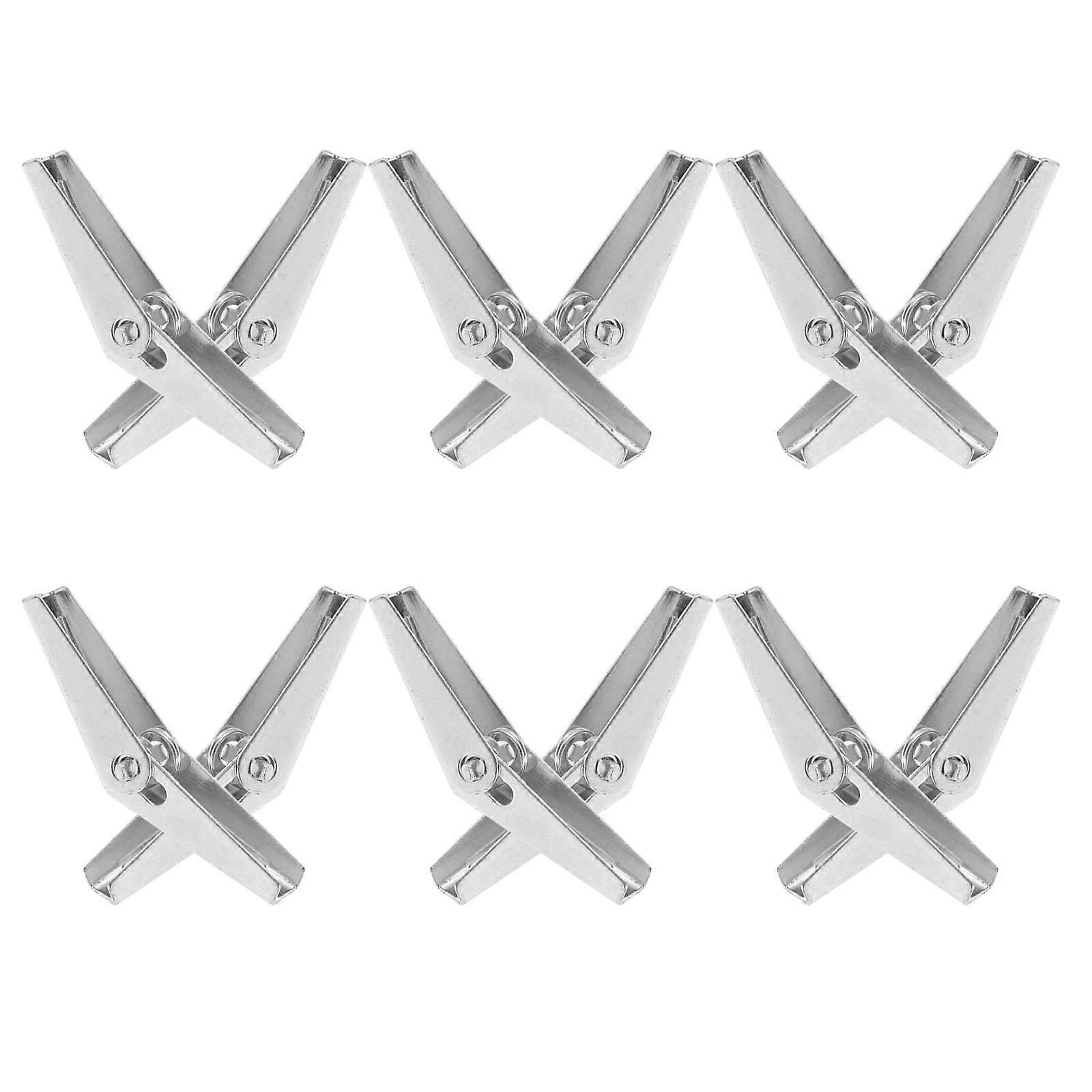 Drywall Anchors Toggle Bolt Wings Heavy Hanging Hardware Galvanized Iron 12Pcs
