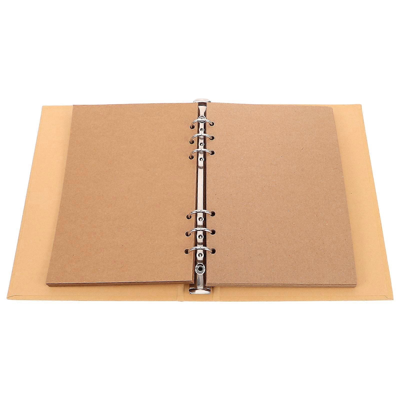 Vintage Kraft Paper Scrapbook Album for Couples – Spacious Memory Book with Kraft Card Pages for Photos, Journals, Birthdays, Graduations, and