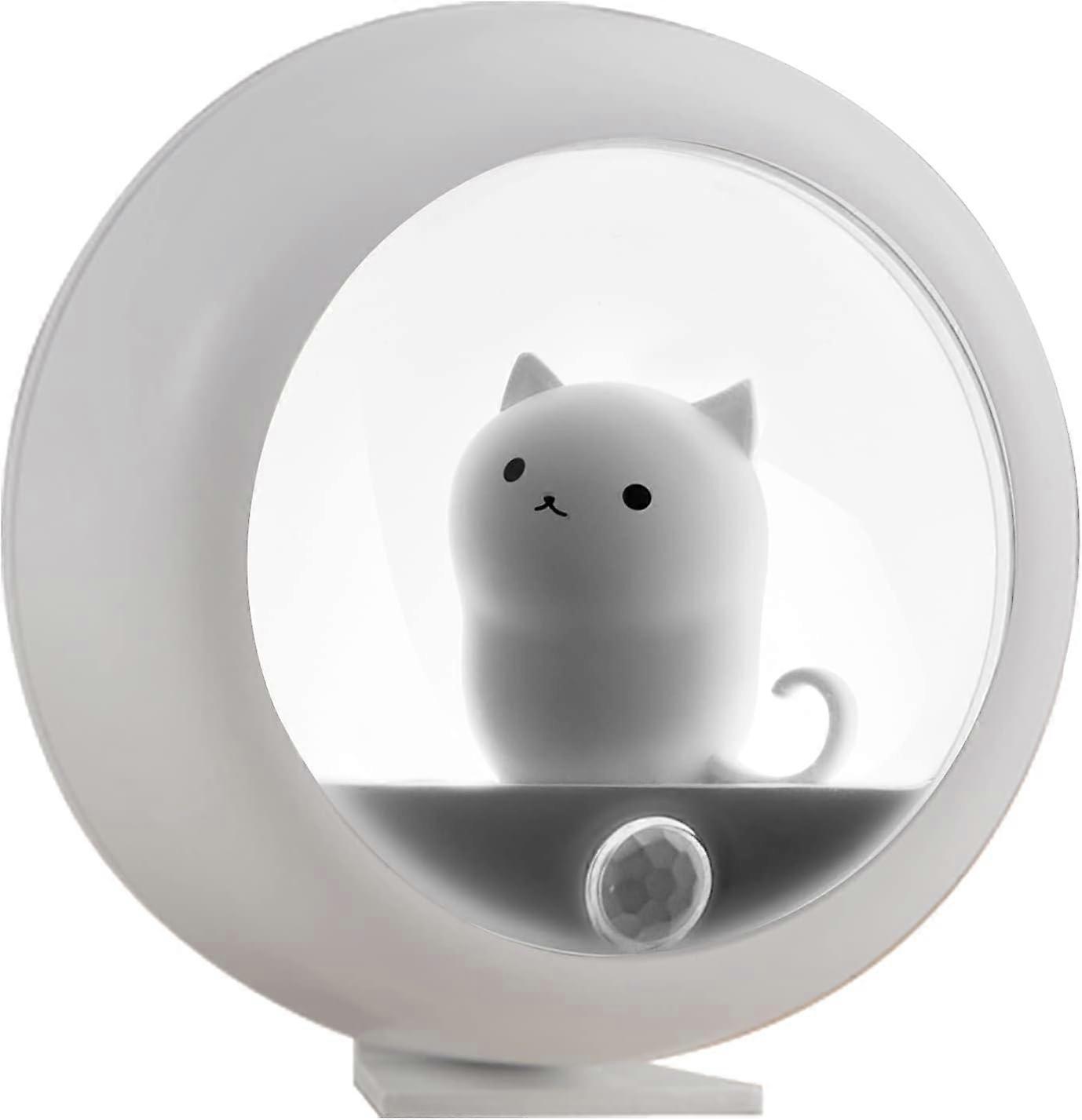 Rechargeable Motion Sensor Night Light, Cute Cat Sensor Night Light $ Magnetic Night Light, Adjustable Brightness