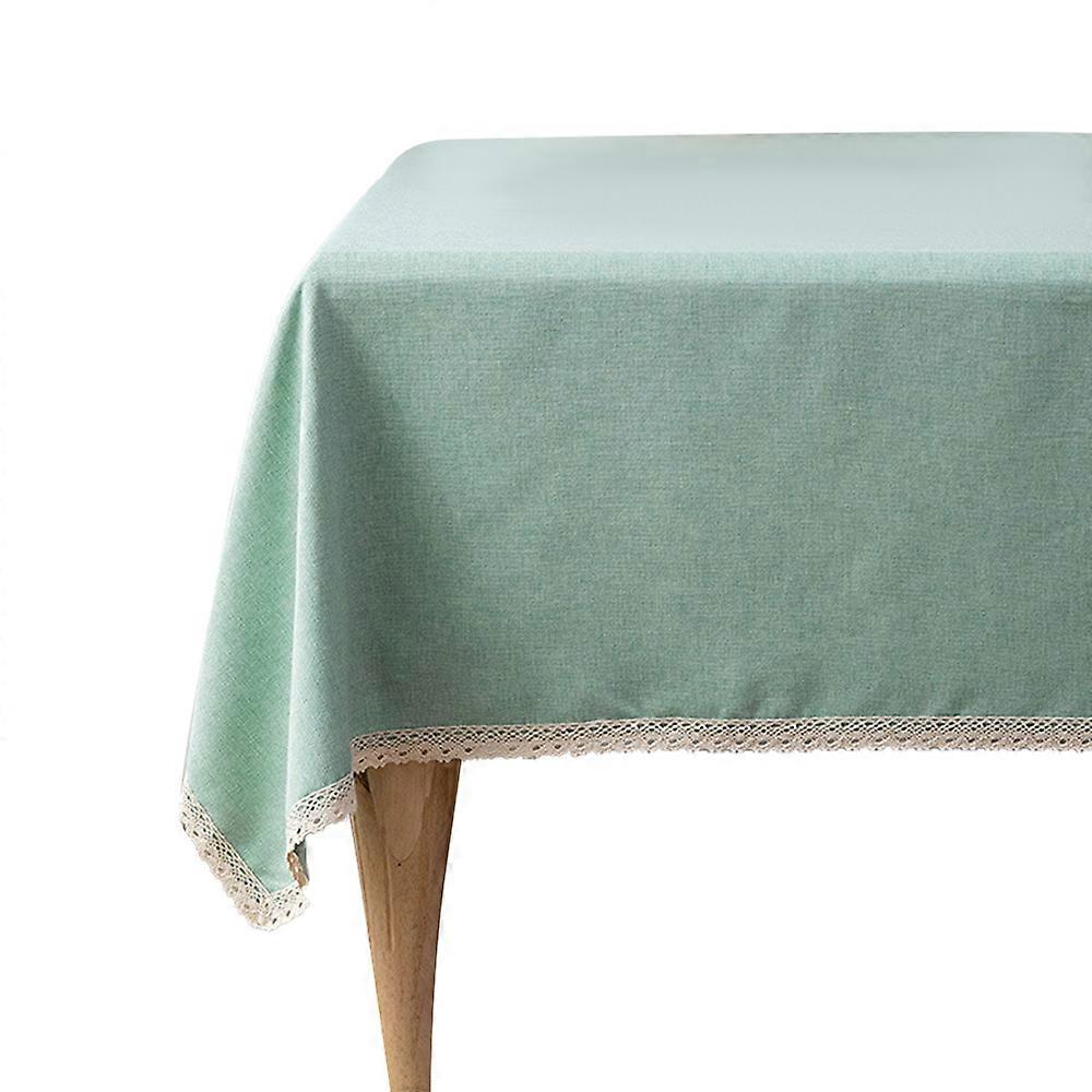 Oil Proof Tablecloth Waterproof No Washing Table, Cloth Art Tea Table Rectangular Tablecloth-Blue