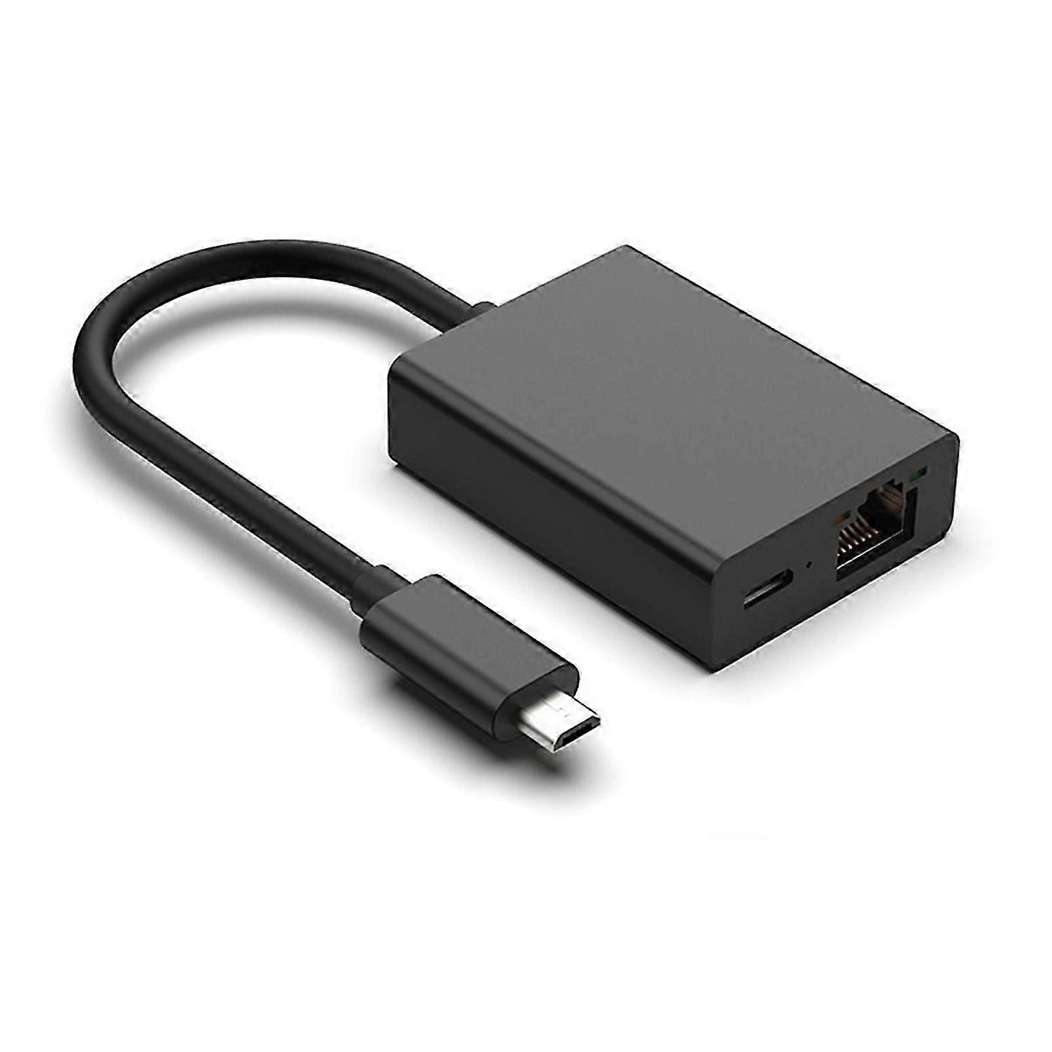 Micro-USB Network Card Ethernet Adapter 100M Network Card Adapter for 4K Fire TV Stick Ethernet Swit