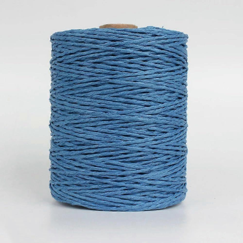Raffia Yarn Roll for Hand Knitting and Crochet, Natural Straw Paper Thread for Beach Bags, Handbags, and Baskets