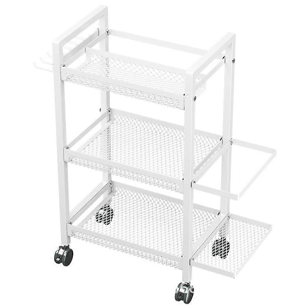 Standing floor cart for yoga mats, storage shelf for yoga mats, rolling storage rack for workouts with wheels and hooks, suitable for bedroom, Fitnes