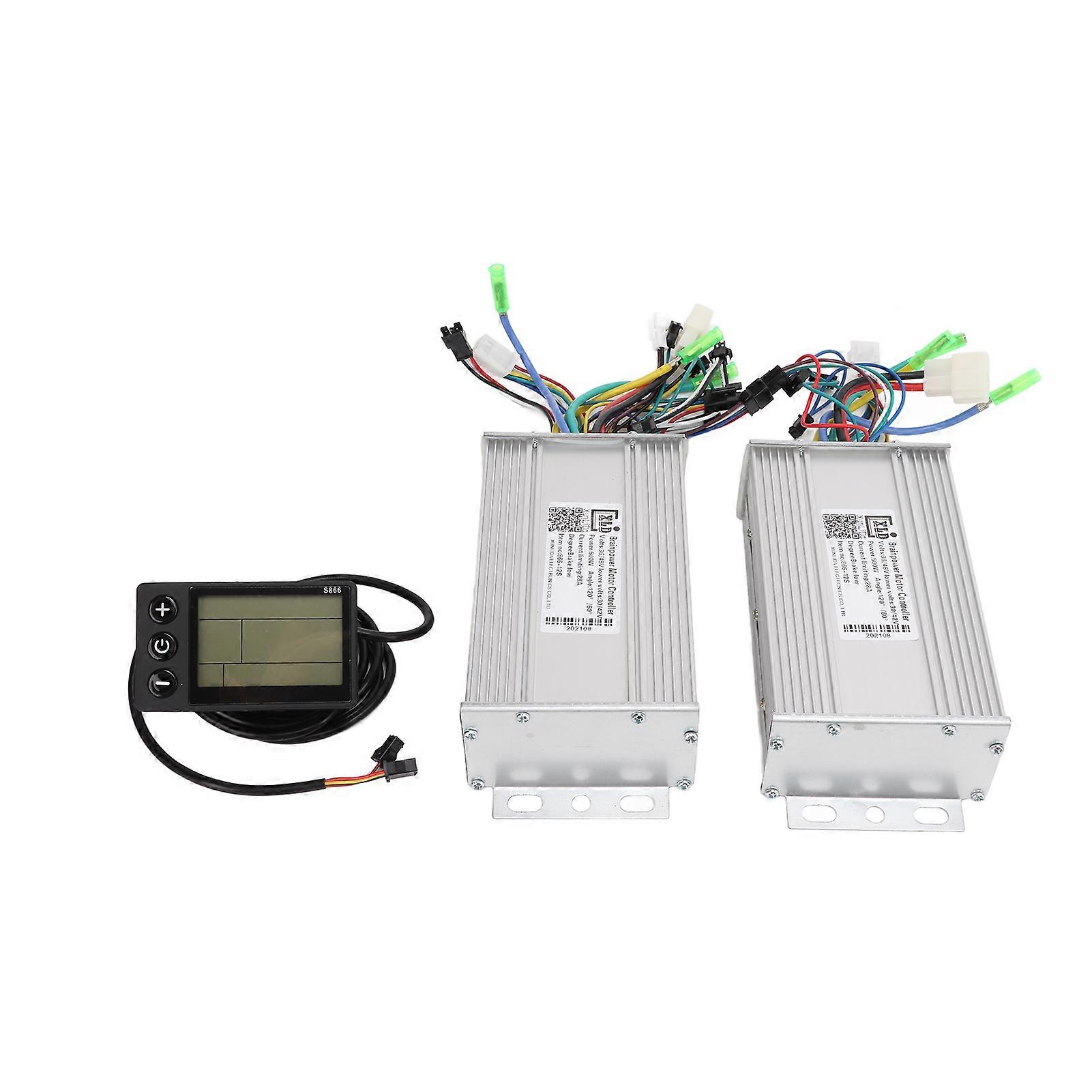 36/48V 500W Electric Scooter Brushless Motor Controller Dual Drive 866 LCD Display