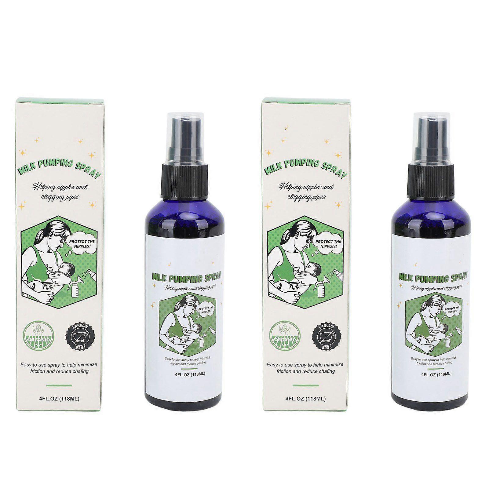 2025 Latest Model 2pcs Milk Pumping Spray Moisturizing Unclogging Nipples Pump...