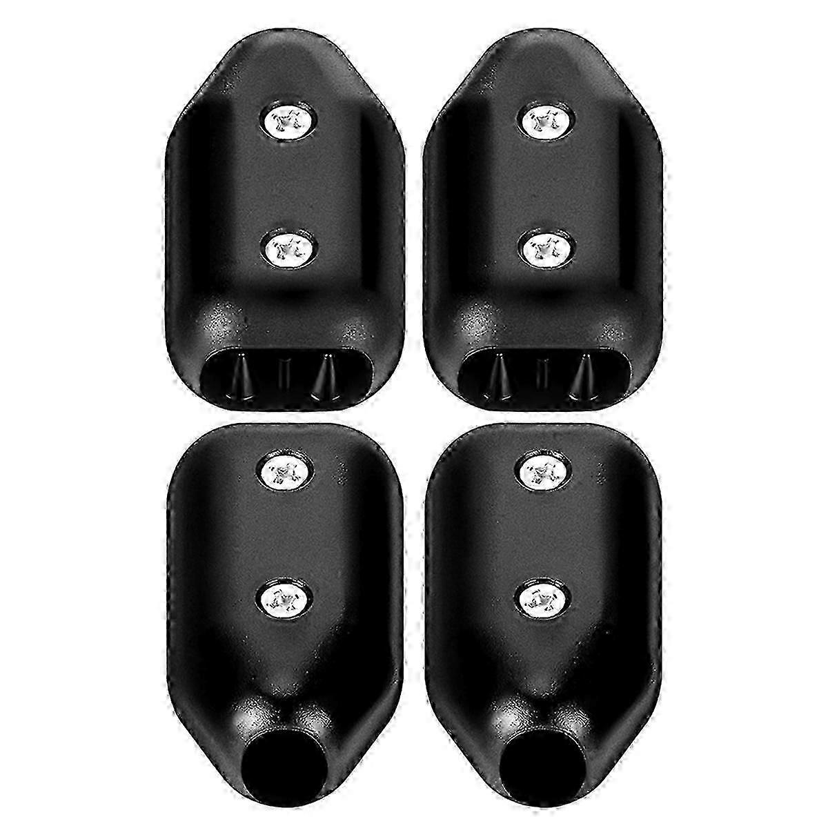 4 sztuki zacisków do lin 5/8 ", czarne plastikowe łączniki wielokrotnego użytku do liny nylonowej 11-12 mm